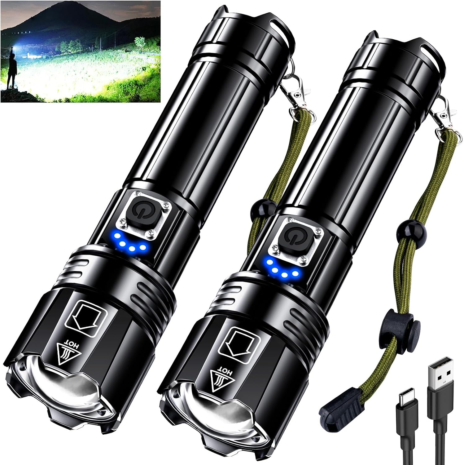 AKNEAR Rechargeable LED Flashlight
